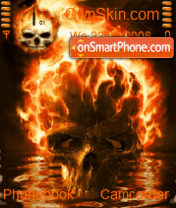 Scorpio evil flame wampire ghost tema screenshot