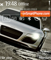 Audi R8 White 01 theme screenshot