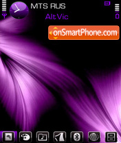 Purple petals by Altvic tema screenshot