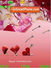 Arrow Valentines tema screenshot