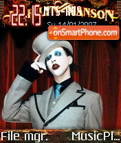 Capture d'écran Marilyn Manson thème