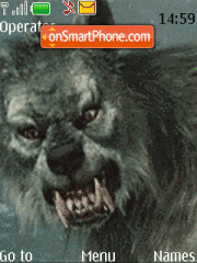 Angry wolf theme screenshot
