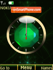 Скриншот темы Analog clock animation