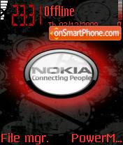 Red Nokia 04 tema screenshot
