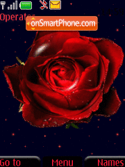 Capture d'écran Red rose thème