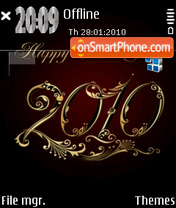 Capture d'écran Happy New Year 2014 thème