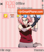 Capture d'écran Sakura fp1 thème