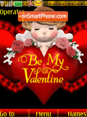 Be My Valentine 01 theme screenshot