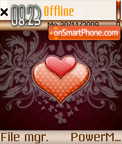 Heart Red tema screenshot