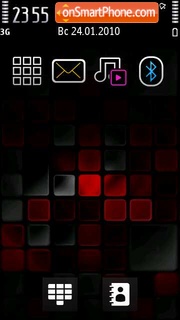 Mosaic mad red tema screenshot