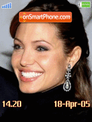 Скриншот темы Angelina Jolie
