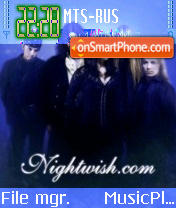 Capture d'écran Nightwish.com (Skytm) thème