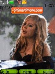 Avril in wonderland tema screenshot