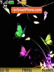 Capture d'écran Colorfull Butterflies thème