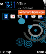 Blackove Ovi theme screenshot