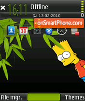 Скриншот темы Bart Simpson 05