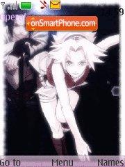 Capture d'écran Sakura and Sasuke thème