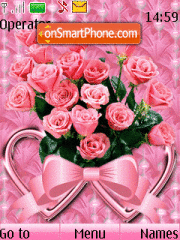 Valentine Roses 01 tema screenshot