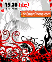 Capture d'écran Red art thème