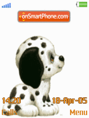 Animated Puppy 01 tema screenshot