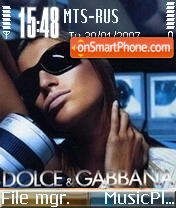 Dolce Gabbana theme screenshot