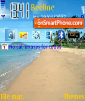 Beach tema screenshot