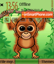 Скриншот темы Orangutan