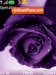 Скриншот темы Lilac rose