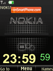 Nokia clock,animation theme screenshot