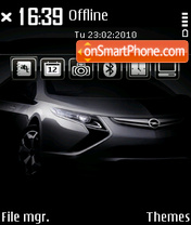 Capture d'écran Opel Ampera thème