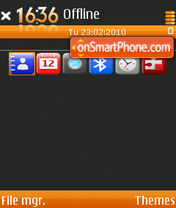 Capture d'écran Maemo 3rd iconsmo thème