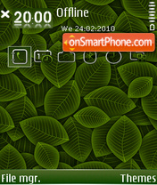 Capture d'écran Leavesbar thème