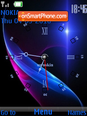 Abstract Clock 02 tema screenshot