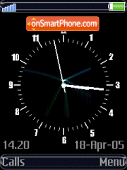 Black Clock 3 theme screenshot