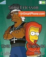 Bart Simpson and 50 Cent theme screenshot