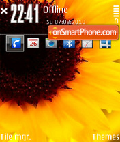 Sunflower fuR theme screenshot