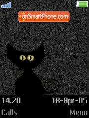 Black cat es el tema de pantalla
