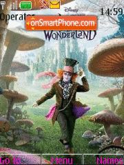 Скриншот темы Alice In Wonderland 02
