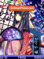 Anime in kimono theme screenshot