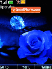 Diamond and rose tema screenshot