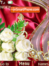 Rose and silk theme screenshot