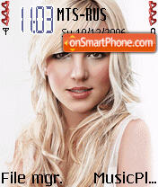 Britney Spears 07 tema screenshot