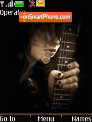 With guitar animated tema screenshot