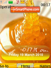 Honey SWF Clock tema screenshot