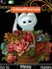 Wofty and flowers theme screenshot