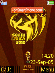 World cup 2010 es el tema de pantalla
