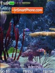 Скриншот темы Mobile Aquarium anim Fl 3.0