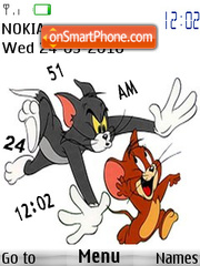 Tom And Jerry Clock tema screenshot