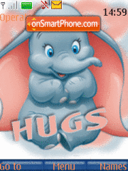Dumbo Hugs tema screenshot