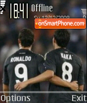 Скриншот темы Ronaldo Kaka